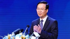 Chủ tịch nước Võ Văn Thưởng phát biểu tại Chương trình tôn vinh thầy thuốc Việt Nam.