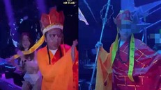 Sở Văn hoá, Thể thao và Du lịch tỉnh Hà Nam yêu cầu quán bar H2 Club không được tổ chức các hoạt động biểu diễn, sau khi dư luận phản ánh việc quán bar này tổ chức cho nhân viên mặc trang phục Phật giáo biểu diễn nhảy múa dung tục cùng các vũ nữ ăn mặc hở hang vào tối ngày 6/4/2024 trước đó. (Ảnh cắt từ clip)