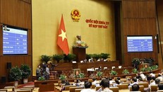 Quốc hội biểu quyết thông qua Luật Tổ chức Tòa án nhân dân (sửa đổi).