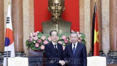 Chủ tịch nước Tô Lâm tiếp Thủ tướng Hàn Quốc Han Duck Soo sang chia buồn với Đảng, Nhà nước, nhân dân Việt Nam và dự lễ tang Tổng Bí thư Nguyễn Phú Trọng.