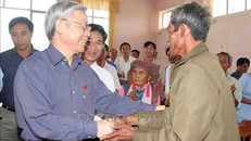 Chủ tịch Quốc hội Nguyễn Phú Trọng thăm và làm việc với Đảng bộ, chính quyền huyện Bác Ái, tỉnh Ninh Thuận.