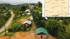 Thôn, làng trên địa bàn huyện Kon Plông, Kon Tum và bản đồ vị trí chấn tâm động đất. 