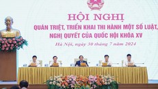Thủ tướng Phạm Minh Chính chủ trì Hội nghị quán triệt, triển khai một số luật, nghị quyết của Quốc hội khoá XV.