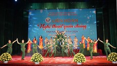 Tiết mục biểu diễn của Trung tâm Văn hóa - Thông tin và Thể Thao thành phố Nam Định. 