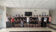 Các đối tuợng lừa đảo bị bắt giữ.