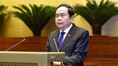 Chủ tịch Quốc hội Trần Thanh Mẫn phát biểu kết thúc Phiên chất vấn và trả lời chất vấn. 