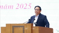 Thủ tướng Phạm Minh Chính phát biểu kết luận hội nghị. 