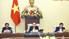 Chủ tịch Quốc hội Trần Thanh Mẫn phát biểu. 