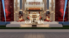 Khách mời bước vào “không gian Carmen” ngay từ sảnh nhà hát 
