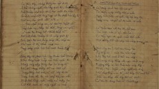 Tập di cảo thơ "Những ngày tháng Tám" của nhà thơ, nhà giáo, liệt sĩ Trần Quang Long.