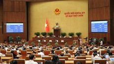 Biểu quyết thông qua Nghị quyết của Quốc hội về việc sắp xếp đơn vị hành chính cấp tỉnh năm 2025.