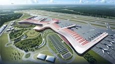 Thiết kế nhà ga theo hình tượng chim phượng hoàng đang sải cánh, biểu tượng cho “vị thế quốc gia”