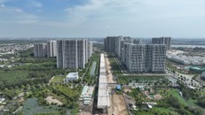 Đường Vành đai 3 chạy xuyên tâm Vinhomes Grand Park dự kiến hoàn thành toàn tuyến năm 2026.