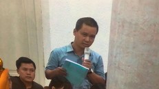 Ông Đỗ Anh Quân - đại diện cho Đoàn giám sát về những thiệt hại của Oceanbank.