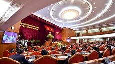 Hội nghị Trung ương 6 kết thúc ngày làm việc đầu tiên.