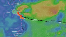 Bão suy yếu thành áp thấp nhiệt đới, mưa đến chiều mai