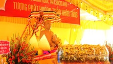 Tượng Phật hoàng Trần Nhân Tông. (Ảnh: Nhân Dân)