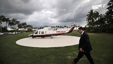Bãi đỗ trực thăng của gia đình ông Trump ở Mar-a-Lago. (Ảnh: Vietnamnet)