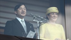Nhật hoàng Naruhito (trái) và Hoàng hậu Masako. Ảnh tư liệu: AFP/TTXVN