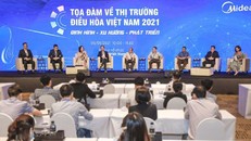 Toàn cảnh buổi tọa đàm về thị trường điều hòa năm 2021 do Midea tổ chức. (Ảnh: Vietnamnet)