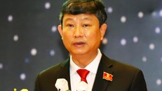 Ông Võ Văn Minh, tân Chủ tịch UBND tỉnh Bình Dương tại kỳ họp HĐND sáng 6/7. (Ảnh: VnExpress) 