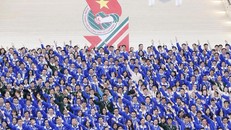 Đoàn viên Thanh niên tiêu biểu tham dự Đại hội Đại biểu toàn quốc Đoàn Thanh niên Cộng sản Hồ Chí Minh lần thứ XI. Ảnh: TTXVN 