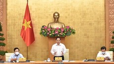 Thủ tướng Phạm Minh Chính chủ trì phiên họp Chính phủ thường kỳ tháng 8 năm 2021. (Ảnh: Kinh tế & Đô thị)