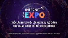 350 gian hàng tham gia Triển lãm Internet Expo 2021 