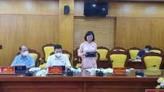 Đại biểu Quốc hội tỉnh Lào Cai thảo luận tại tổ. (Ảnh: VOV)