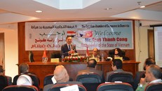 Đại sứ Trần Thành Công phát biểu tại diễn đoàn doanh nghiệp. (Ảnh: TTXVN)