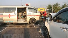 Hiện trường một vụ tai nạn. (Ảnh: Minh Trí/TTXVN)