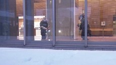 Hiện trường vụ án mạng tại ga JR Asahikawa. (Nguồn: NHK)