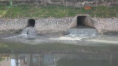Nước thải sinh hoạt bị xả thải ra sông Tô Lịch.