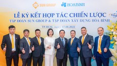 Tập đoàn Xây dựng Hòa Bình và Tập đoàn Sun Group ký kết hợp tác chiến lược