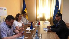 Toàn cảnh buổi làm việc. (Ảnh do Đại sứ quán Việt Nam tại Ukraine cung cấp)