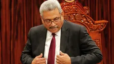 Tổng thống Sri Lanka Rajapaksa sẽ từ chức vào ngày 13/7. Ảnh: AP.