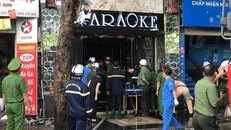 Hiện trường đám cháy. (Ảnh: An ninh Thủ đô)