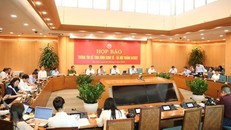 Phiên họp báo về kinh tế xã hội tháng 8/2022 do UBND thành phố Hà Nội tổ chức chiều 9/9.