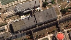 Nhà máy điện hạt nhân Zaporizhzhia ở Enerhodar, Ukraine. Ảnh chụp qua vệ tinh. (Nguồn: AFP/TTXVN) 