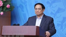 Thủ tướng Phạm Minh Chính kết luận Phiên họp lần thứ 18 Ban Chỉ đạo quốc gia phòng, chống dịch COVID-19. (Ảnh: Dương Giang/TTXVN) 