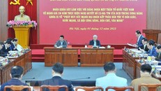 Quang cảnh buổi làm việc. (Ảnh: Minh Đức/TTXVN)