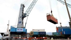 Cảng cạn sẽ là trung tâm kiểm hóa tập trung, tập kết container điểm thông quan hàng hoá xuất nhập khẩu. Ảnh: TTXVN