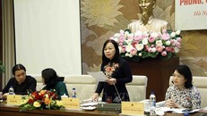 Phó Chủ nhiệm Ủy ban Văn hóa, Giáo dục của Quốc hội Nguyễn Thị Mai Hoa phát biểu. Ảnh: An Đăng/TTXVN