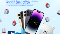 Cơ hội nhận ngay Iphone 14 Pro Max khi đăng nhập Internet Banking/Mobile Banking SOL của Shinhan 