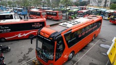 Doanh nghiệp vận tải Hà Nội nếu tăng giá vé phải đăng ký trước 11/1/2023. Ảnh minh họa: Huy Hùng/TTXVN