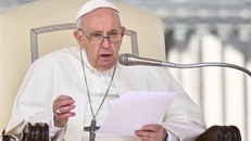 Giáo hoàng Francis phát biểu tại Vatican ngày 20/4/2022. (Ảnh: AFP/TTXVN)