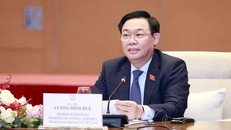 Chủ tịch Quốc hội Vương Đình Huệ phát biểu. (Ảnh: Doãn Tấn/TTXVN)