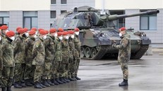 Binh sỹ Đức tại một căn cứ quân sự ở Rukla (Litva), ngày 22/2/2022. (Ảnh: AFP/TTXVN)