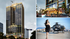 Bãi đáp trực thăng trên nóc tòa nhà Sunshine Center