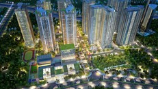 Không gian xanh tạo nên điểm nhấn cho Khu Sapphire - Goldmark City.